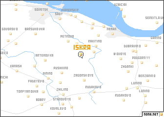 map of Iskra