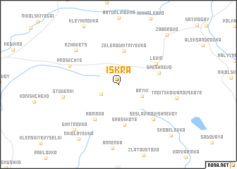 map of Iskra