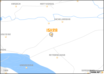 map of Iskra
