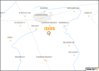 map of Iskra