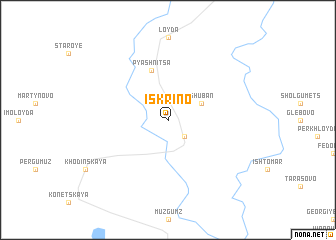 map of Iskrino