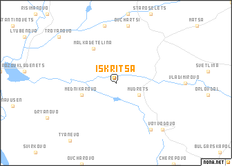 map of Iskritsa