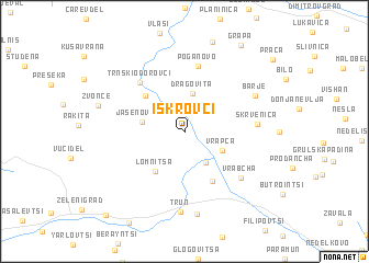 map of Iskrovci