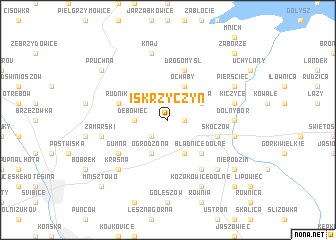 map of Iskrzyczyn