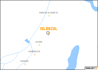 map of Isla Azul