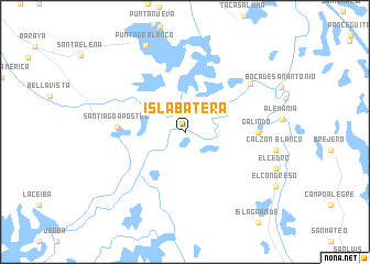 map of Isla Batera