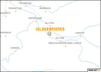 map of Isla de Briones