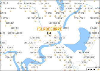 map of Isla de Guare