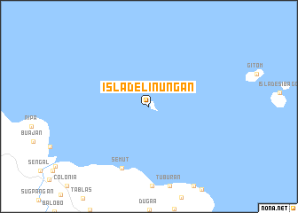 map of Isla de Linungan