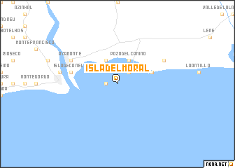 map of Isla del Moral