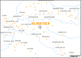 map of Isla de Yuca