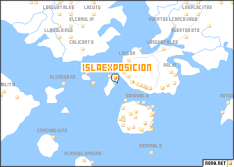 map of Isla Exposición