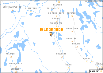 map of Isla Grande