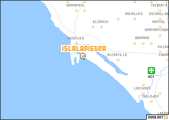map of Isla La Piedra