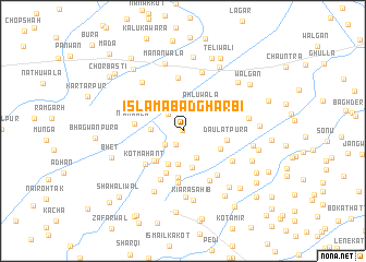 map of Islāmābād Gharbi