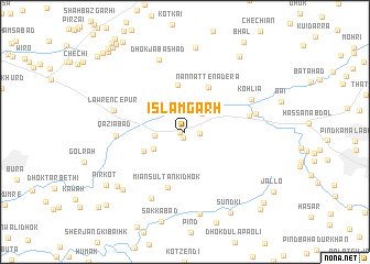 map of Islāmgarh