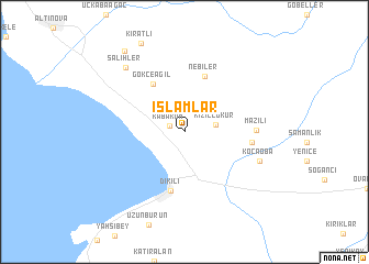 map of İslamlar