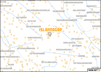 map of Islām Nagar