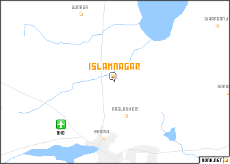 map of Islāmnagar