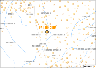 map of Islāmpur