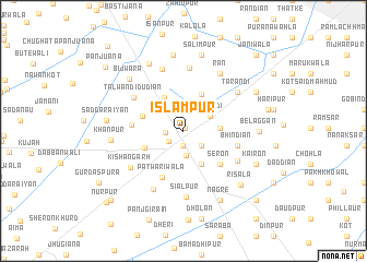 map of Islāmpur