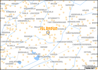 map of Islāmpur