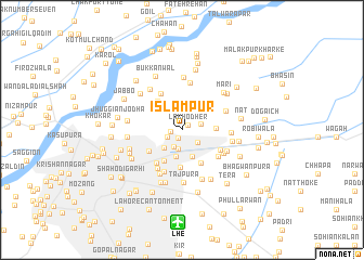 map of Islāmpur