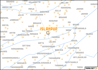 map of Islāmpur