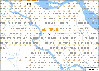 map of Islāmpur