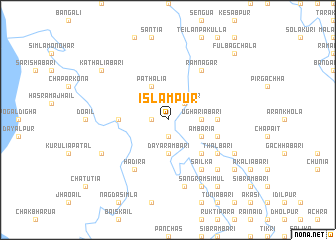 map of Islāmpur