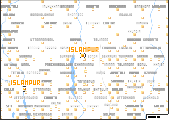 map of Islāmpur