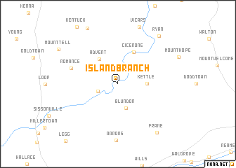 map of Island Branch