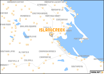 map of Island Creek