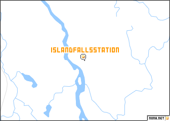 map of Island Falls Station