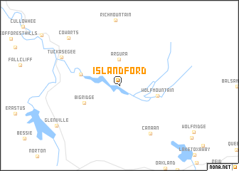 map of Island Ford