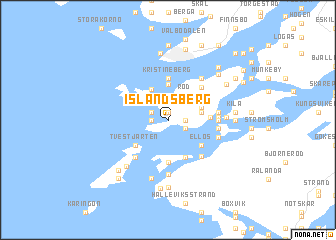 map of Islandsberg