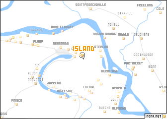 map of Island