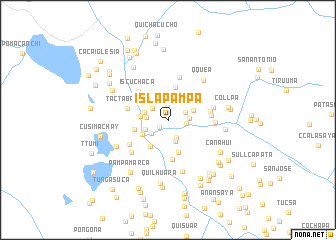 map of Isla Pampa