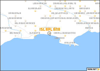 map of Isla Plana