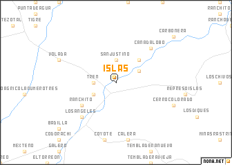 map of Islas
