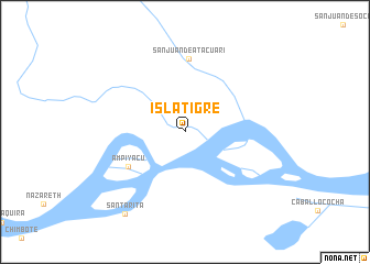 map of Isla Tigre