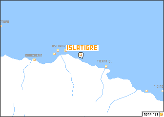 map of Isla Tigre