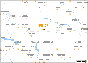 map of Islaz