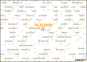 map of Isle le Pré