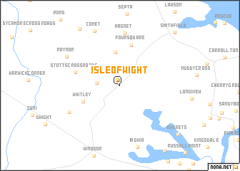 map of Isle of Wight