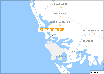 map of Isles of Capri