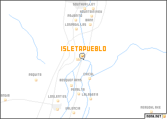 map of Isleta Pueblo