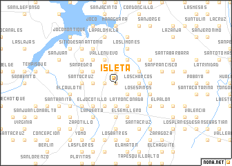 map of Isleta