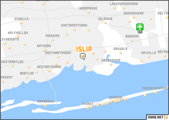 map of Islip