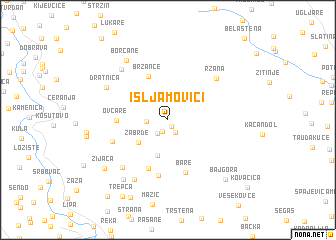 map of Isljamovići